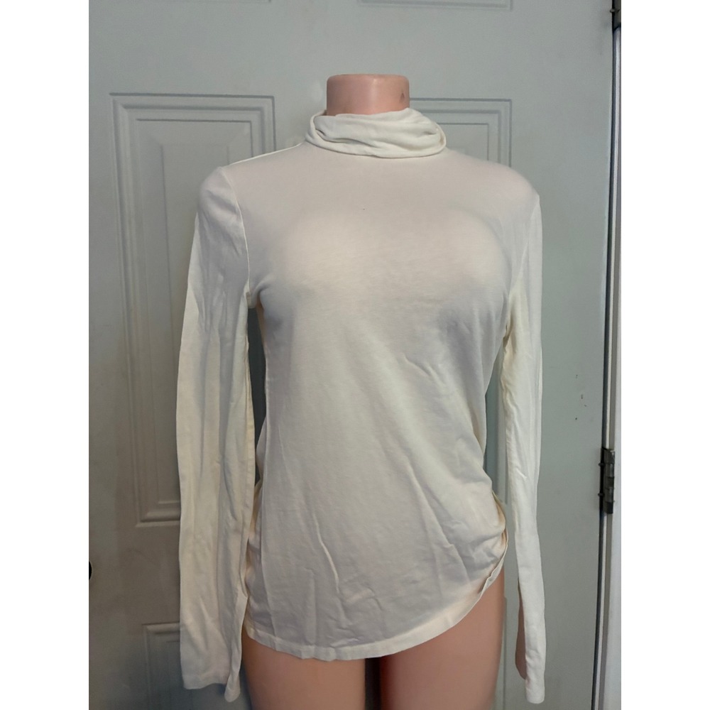 Turtleneck White Sonoma Blouse